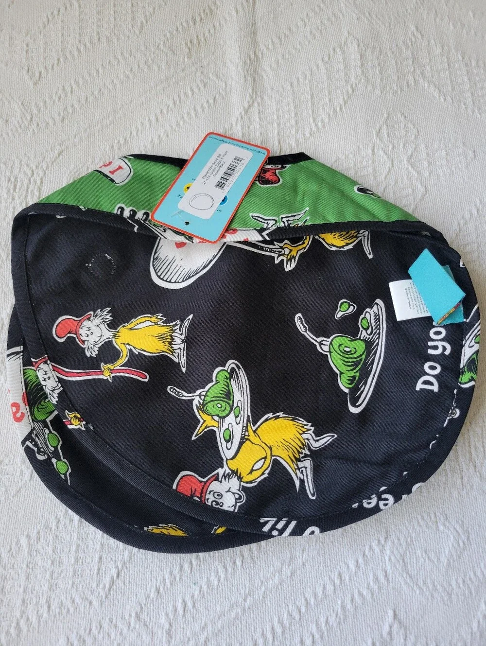 Kids Bib - Green Dr. Seuss Inspired Print
